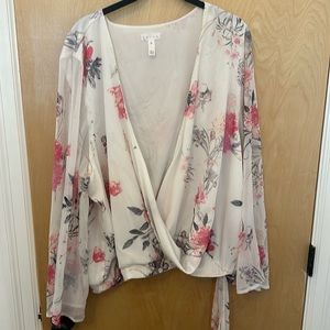Leith Floral Blouse Never Worn